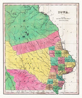 1843 Map of Iowa