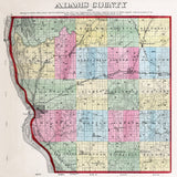 1872 Map of Adams County Illinois