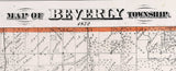 1872 Map of Beverly Township Adams County Illinois