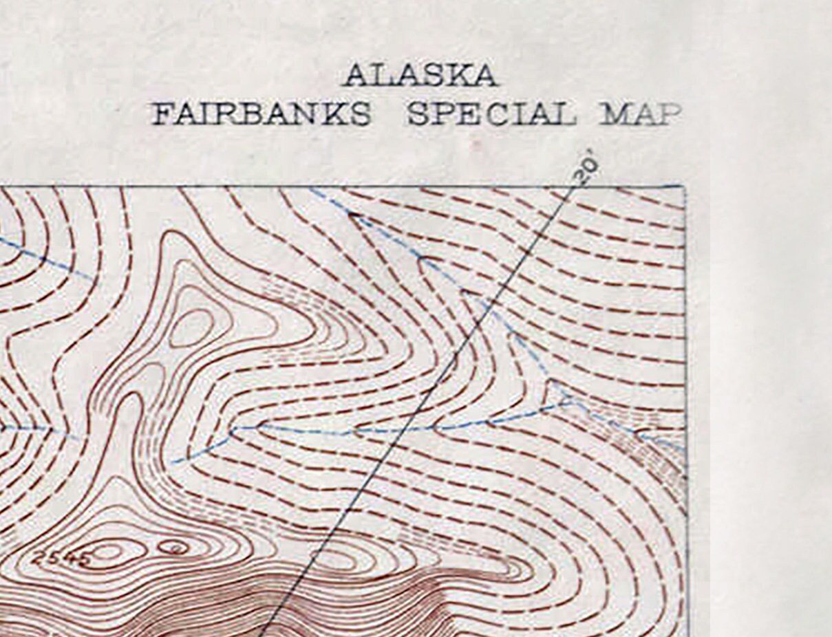 1908 Map of Fairbanks Alaska and Environs