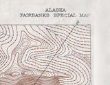 1908 Map of Fairbanks Alaska and Environs