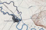 1908 Map of Fairbanks Alaska and Environs
