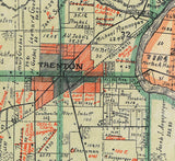 1914 Map of Madison and Lemon Township Butler County Ohio