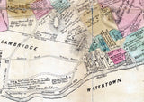 1700 Map of the town of Newton Massachusetts