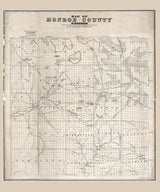 1858 Map of Monroe County Wisconsin