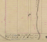 1881 Map of Hidalgo Gunnison County Colorado
