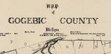 1923 Map of Gogebic County Michigan