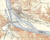 1924 Topo Map of Pierre South Dakota Quadrangle