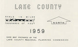 1959 Map of Lake County Illinois