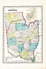 1855 Map of Saratoga County New York