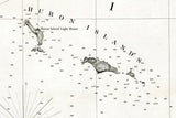 1869 Nautical Map of Huron Bay and Huron Islands Lake Superior