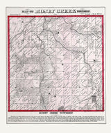 1872 Map of Honey Creek Township Adams County Illinois