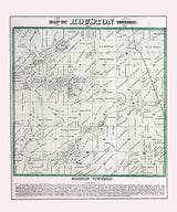 1872 Map of Houston Township Adams County Illinois