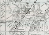 1872 Map of Keene Township Adams County Illinois