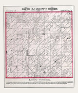 1872 Map of Liberty Township Adams County Illinois