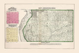 1872 Map of Melrose Township Adams County Illinois