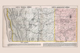 1872 Map of Ursa and Mendon Township Adams County Illinois