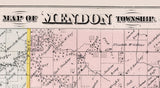 1872 Map of Ursa and Mendon Township Adams County Illinois