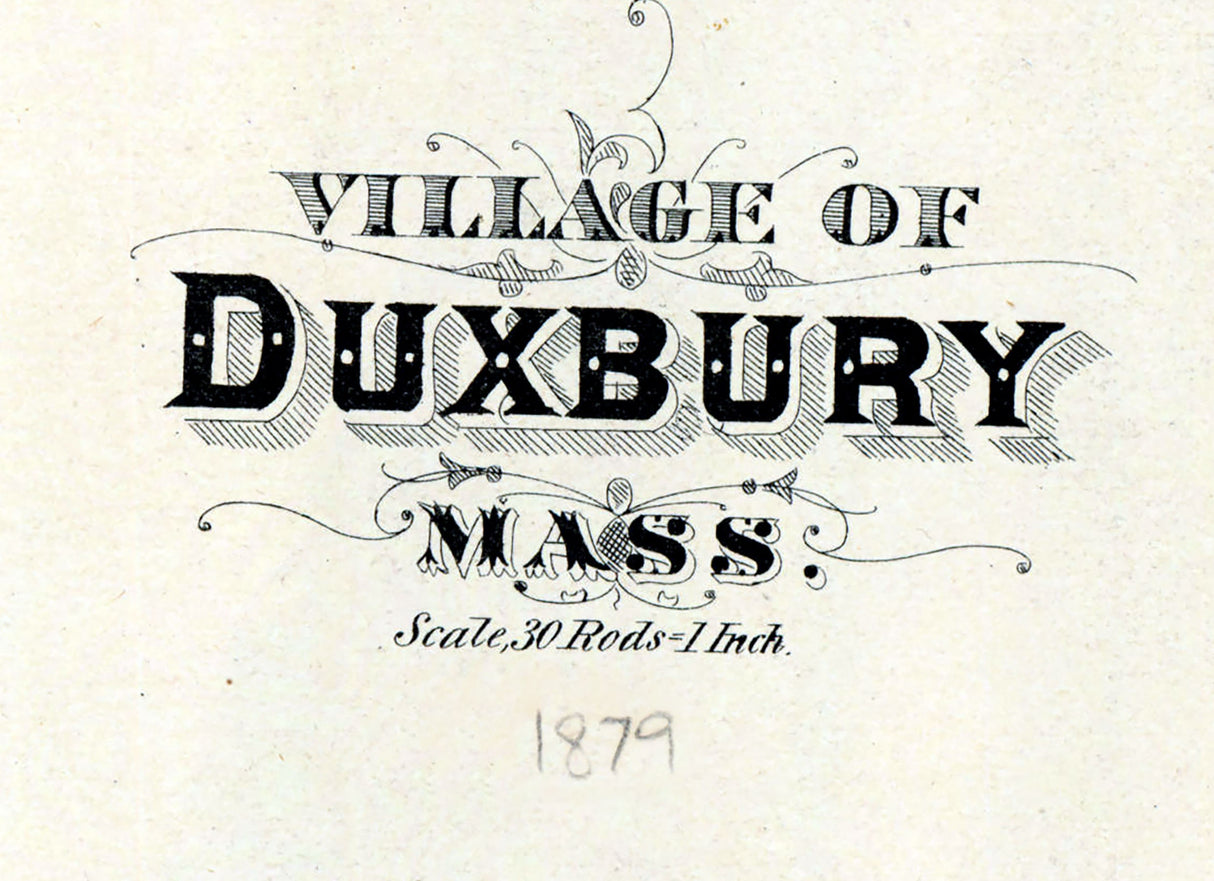 1879 Map of Duxbury Massachusetts