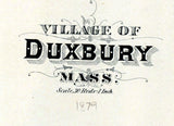 1879 Map of Duxbury Massachusetts