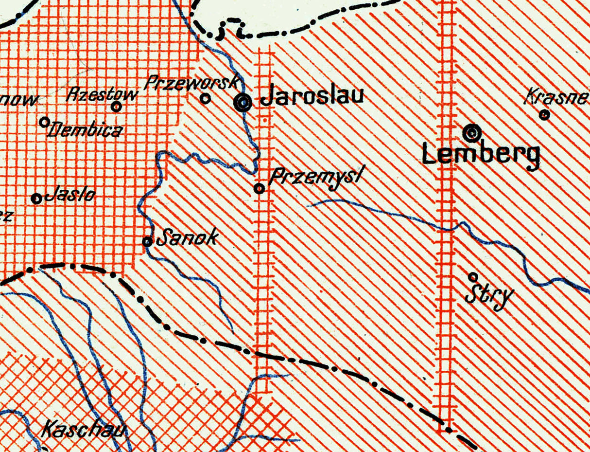 1918 Map of Austria Hungary Ethnic Groups