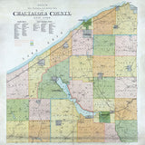 1889 Map of Chautauqua County New York