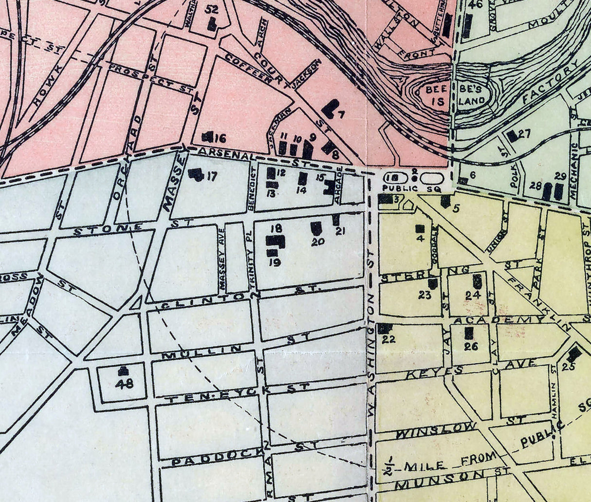 1889 Map of Watertown New York
