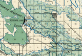 1910 Map of Belle Fourche Lake South Dakota