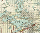 1921 Map of Saint Louis County Minnesota