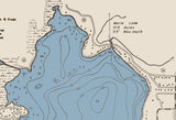 1970 Map of Lake Elizabeth Kenosha County Wisconsin