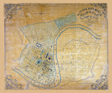 1854 Map of Frankfort Franklin County Kentucky