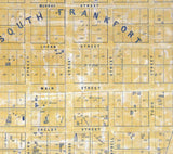 1854 Map of Frankfort Franklin County Kentucky