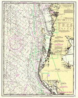 1996 Nautical Chart Map of St Joseph Sound Florida Clearwater Tarpon Springs