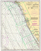 1996 Nautical Chart Map of Venice Florida Gulf Region Stump Pass