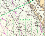 1996 Nautical Chart Map of Venice Florida Gulf Region Stump Pass