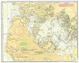 1996 Nautical Chart Map of Whitewater Bay Florida Everglades