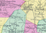 1867 Map of Greenville Greene County New York