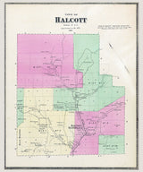 1867 Map of Halcott Greene County New York
