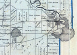 1875 Map of Kingston and Marquette Township Green Lake County Wisconsin
