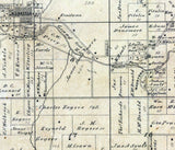 1875 Map of Mackford Township Green Lake County Wisconsin