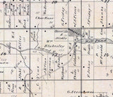 1875 Map of Manchester Township Green Lake County Wisconsin