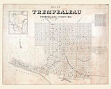 1859 Town Map of Trempealeau Wisconsin