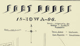1896 Map of Fort Dodge Iowa