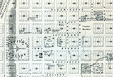 1854 Map of Iowa City Johnson County Iowa