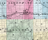 1872 Map of Adams County Illinois