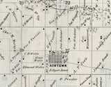 1872 Map of Burton Township Adams County Illinois