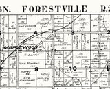 1917 Map of Forestville Township Door County Wisconsin