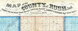 1856 Farm Line Map of Rush County Indiana