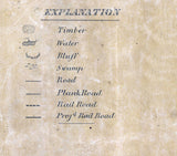 1857 Map of Tazewell County Illinois