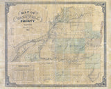 1857 Map of Tazewell County Illinois